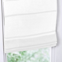 Штора Римская из кисеи ленхлопок 170 x 60 см белый LA REDOUTE INTERIEURS  фото, kupilegko.ru